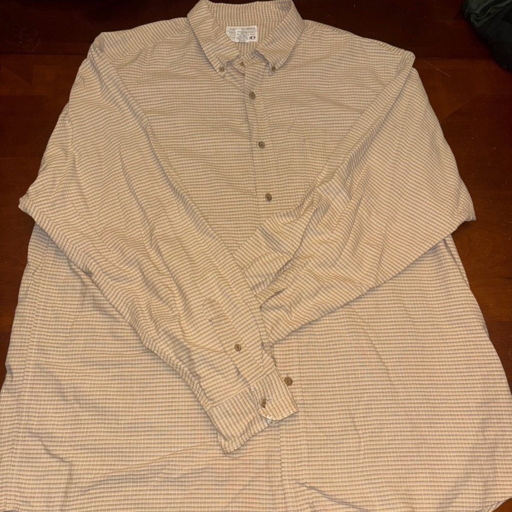 Abercrombie & Fitch | Vintage | Mens XL Button Down Plaid Shirt | Long Sleeve